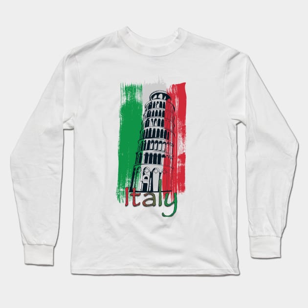 Italy Long Sleeve T-Shirt by Verboten